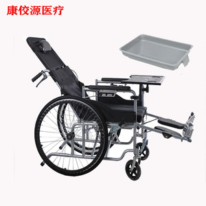 Kangjiaoyuan Manual Wheelchair KJY-06 Reclining <b>Backrest</b> Adjustable For Elderly Disabled - Product Image 2