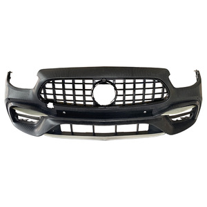 ชุดแต่งกันชนหน้า Mercedes-Benz E-Class 213 พร้อมกระจังหน้า GT สีดำเงิน วัสดุ PP - Product Image 2