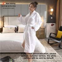 Peignoirs d'hôtel pour hommes et femmes, en velours ciselé, épais, absorbants, à manches longues, sans couture, vêtements de nuit pour adultes, en pur coton, adaptés à tous