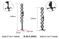 6x 50W LED Projecteurs Linéaires Rétro RGB DMX512 pour Fêtes, Bars, Mariages