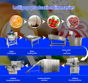 Lini Produksi Permen Efisiensi Tinggi Pabrik Lini Produksi Lolipop Mesin Pembuat Lolipop - Product Image 6