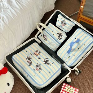 Juego de Cuatro Bolsas de Almacenamiento de <span class=keywords><strong>Viaje</strong></span> de Nailon con Diseño de Dibujos Animados Personalizadas, Organizador de Ropa, Cubos de Compresión Multiusos - Product Image 4