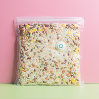 Bolsas de Almacenamiento al Vacío Transparentes Reutilizables de Grado Alimenticio con Válvula de Aire y Cierre de Cremallera para Sushi, Gelatina, Comida para Mascotas, Leche, Chicle