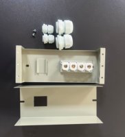 Boîte à fusibles métallique JOHNN 1P/2P avec bornes et presse-étoupe, boîte de commande d'éclairage public