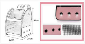 กระเป๋าเป้สะพายหลังแบบพับได้สำหรับนกแก้วขนาดใหญ่  สำหรับเดินทาง - Product Image 4