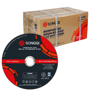 SONGQI Disque de coupe abrasif à grande vitesse de 7 pouces pour la coupe de fer/<span class=keywords><strong>acier</strong></span> inoxydable - Product Image 1
