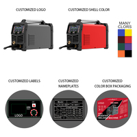 Nouvelle soudeuse MIG portable personnalisable 220V 200A sans gaz, multiprocessus, à impulsions MIG/Lift TIG/ARC à l'arc, pour fil fourré et aluminium