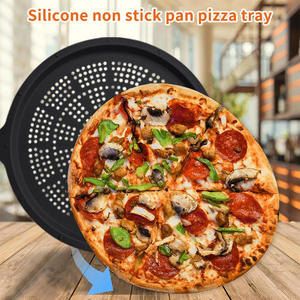 Molde de Silicona para Pizza, Perforado, Antiadherente, Resistente a la Oxidación, con Asas, Resistente a Altas Temperaturas, Fácil de Limpiar - Product Image 3