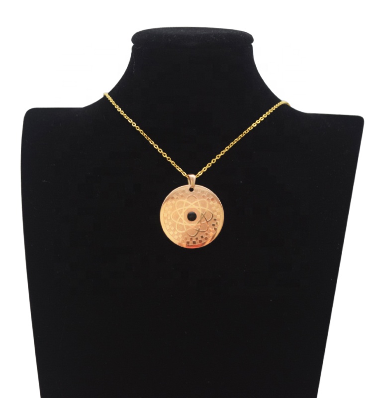 ファッション量子スカラーエネルギーパワーネックレス女性ローズ