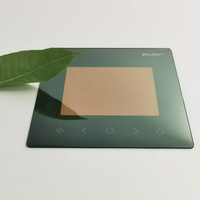 Panneau en verre tactile trempé, couvercles en verre tactile personnalisés avec impression sérigraphique pour interrupteurs de contrôle d'éclairage de maison intelligente