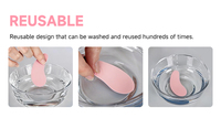Gel de silicone adhésif réutilisable sous les coussinets de blanchiment des yeux pour les patchs d'extension de cils Puffy Pink