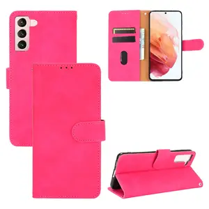 Casing Dompet Pelindung Mewah Kulit Pu Flip, Casing Pelindung Ponsel Mewah untuk Samsung S21, Sampul Pu