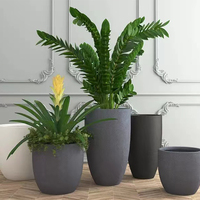 Vente directe d'usine, pot de fleurs en fibre de verre durable, suspendu, couleur personnalisée, pour l'intérieur et l'extérieur, jardin