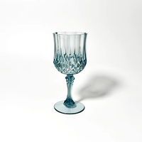 BST 220 ml Flûtes à Champagne de Luxe Européen Diamant Coloré en Plastique Gaufré, Gobelets à Vin/Jus pour Mariage, Verres à Vin Rouge Personnalisés