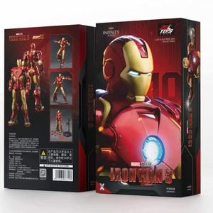 Figura <span class=keywords><strong>de</strong></span> Acción Coleccionable Original <span class=keywords><strong>de</strong></span> ZD Toys <span class=keywords><strong>Marvel</strong></span>, Iron Man MK1-85, Escala 1/10, PVC, Edición del 10.º Aniversario - Product Image 3