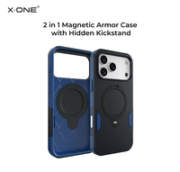 Coque de téléphone magnétique X.ONE Armor pour iPhone 17 18 Pro Max, anti-chute de qualité militaire avec protection intégrale 360 cachée °   Housse de protection pour béquille
