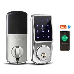 Lermom Cerraduras para puertas inteligente tuya TTlock serratura elettronica digitale wifi smart door lock