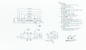 Đầu nối từ tính 2 chân 2.5mm với lỗ định vị-cho cổng sạc Loa/Robot Thông Minh, Phích cắm và ổ cắm pin POGO - Product Image 5