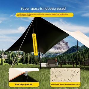 Tenda a Baldacchino in Vinile per Esterni, Attrezzatura da Picnic e <span class=keywords><strong>Campeggio</strong></span>, Impermeabile, Protezione Solare, Tenda Pieghevole a Farfalla in Tessuto Oxford 210D - Product Image 4