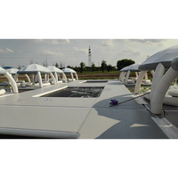 Plateforme de loisirs aquatiques, île flottante, tente, bar aquatique gonflable, bar de piscine, bar en tissu Drop Stitch