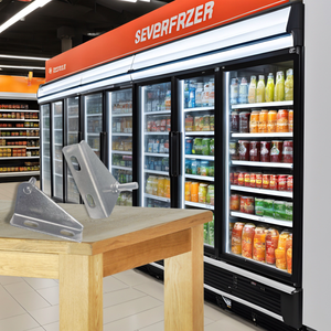 Bisagra de puerta de exhibición de congelador de eje de puerta Longhey para refrigeradores para hoteles accesorios de enfriador de pantalla de Material de acero inoxidable - Product Image 3