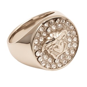 Anillo Redondo de Lujo con Cabeza de Medusa, Chapado en Oro de 24K, con Cristales Incrustados, Anillo Grueso para Hombre y Mujer, Joyería al por Mayor, Antideslustre, Acero Inoxidable 316L - Product Image 5