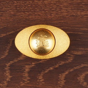 Lingote de Latón Giratorio Ovalado, Decoración Feng Shui para el Hogar, Adorno para Aliviar el Estrés, Decoración para Sala de Estar, Decoración para el Año Nuevo Chino - Product Image 2