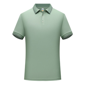 เสื้อโปโลผู้ชายสีน้ำเงิน โพลีเอสเตอร์ แขนสั้น สีพื้น สำหรับชุดทำงาน ยูนิฟอร์ม เสื้อโฆษณาแบบสั่งทำ - Product Image 3