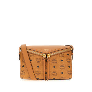 Sac crossbody réalisé en toile enduite caractérisée par impression Visetos sur toute la surface. -Sho en cuir amovible réglable - Product Image 1