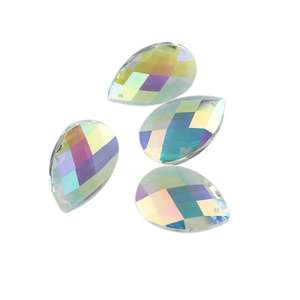 Lustre en <span class=keywords><strong>amande</strong></span> à facettes de 38mm, prisme en forme de goutte d'eau, perles de rideau pour décoration d'hôtel, pièces de lampe - Product Image 3