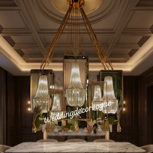 <b>Wedding</b> Metal Candle Stands for Walkway Luxury <b>Wedding</b> Event Crystal Chandelier Stands Beautiful Reception Event Walkway <b>Decor</b> - Product Image 5