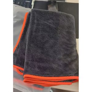 Chiffon de nettoyage en microfibre double face super absorbant, tissu épais tressé pour lavage de voiture, imprimé - Product Image 1