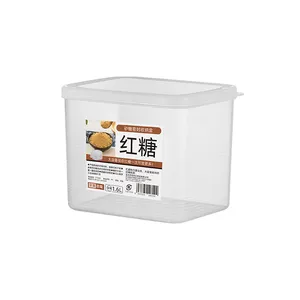 Boîte de stockage des aliments pp matériel récipient en plastique boîte de stockage des aliments boîte à pain pour la cuisine acrylique sécurité
