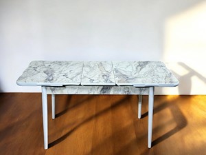 Muebles Turcos, Mesa Inteligente con 4/6 Plazas, Superficie de Mármol y Patas de Madera Maciza para Hoteles, Precios al por Mayor, Juego de Cocina, Comedor - Product Image 3