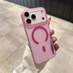 Mate esmerilado <span class=keywords><strong>carga</strong></span> inalámbrica <span class=keywords><strong>Mag</strong></span> proteger caja del teléfono celular magnético translúcido seguro para iPhone 17 aire 16 15 14 13 12 Pro Max - Product Image 6