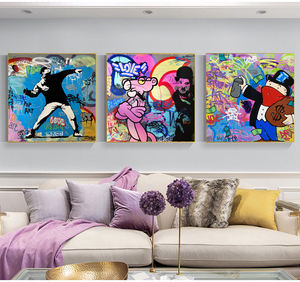 Toile classique amour Pop-<span class=keywords><strong>Art</strong></span>, style Banksy Graffiti, peinture alic, impressions d'<span class=keywords><strong>art</strong></span> - Product Image 2