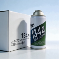 Gas Refrigeran R134a 340g Berat Bersih 99,9% Kemurnian Tinggi Refrigeran AC Mobil Grosir Pabrik OEM Tersedia