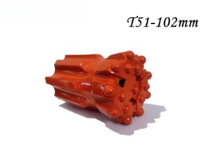 T51-102mm punta da trapano da roccia a dente affusolato centrata concava di facile ritorno. - Product Image 6