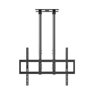 NBJOHSON TV supporto a parete per 60 "-120" Heavy Duty LCD staffa da soffitto in acciaio inclinazione ruotare Plasma soffitto TV Mount