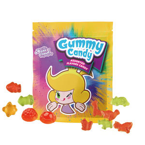 Vente en gros, jouet de dessin animé, casse-croûte de bonbons enduits en forme d'<span class=keywords><strong>animal</strong></span>, fruit en forme de bonbon gommé aigre en vrac - Product Image 3