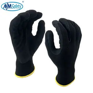 NMSAFETY — gant de travail en388, 13 mètres, revêtement en nitrile, de style sable noir