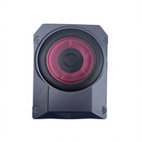 Haut-parleur de voiture de 10 pouces sous le siège, caisson de basses alimenté 230W haute puissance, aimant de 115 mm, bobine vocale de 38 mm, caisson de basses actif fin