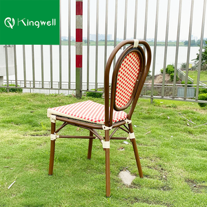 <strong>Rattan</strong> Furniture Patio Chair <strong>Set</strong> <strong>Bistro</strong> Chair Wicker Pe Outdoor Waterproof Fabric French Garden <strong>Set</strong> for Cafe - Product Image 4