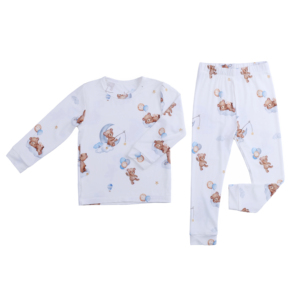 Conjunto de 2 Piezas de Pijamas de Bambú <span class=keywords><strong>y</strong></span> Spandex Orgánico para Bebés Recién Nacidos, Niños <span class=keywords><strong>y</strong></span> Niñas, Blancos, para Mamá <span class=keywords><strong>y</strong></span> Bebé - Product Image 2