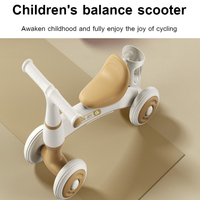 Vélo d'équilibre pour enfants, draisienne pour bébé, vélo à pousser pour tout-petits débutants, jouet à roulettes à quatre roues