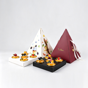 Caja de Pastelería Piramidal Personalizada Sunshine para Catering, Postres, Pasteles y Dulces - Product Image 2