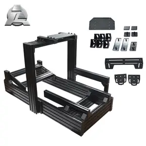 wholesale newly design aluminum t slot sim racing cockpit with monitor mount