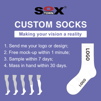 Chaussettes Soxtown Design 2026 pour femmes, sport, décontractées, amusantes, habillées, en coton, longues, faible MOQ, logo personnalisé