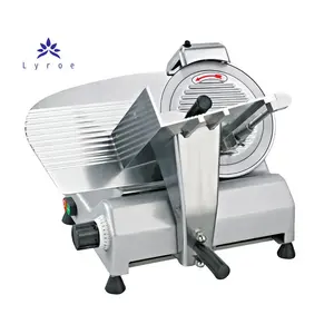 LYROE Comercial Restaurante Hotpot Aço Inoxidável Elétrica Semiautomática Slicing Meat Slicer Cutting Machine