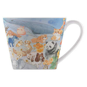 Taza de Porcelana China con Diseño de Animales de Dibujos Animados - Linda Taza de Café o Leche con Diseño de Parque Animal para el Hogar - Product Image 5